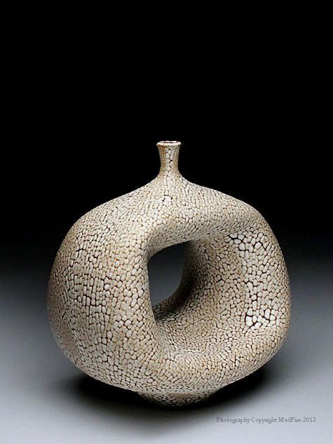 Keiko Coghlin Altered Bottle Form at MudFire Gallery