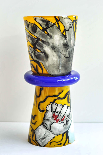 Monumental-Enameled-Glass-Vase-by-Lea-Bartneck--
