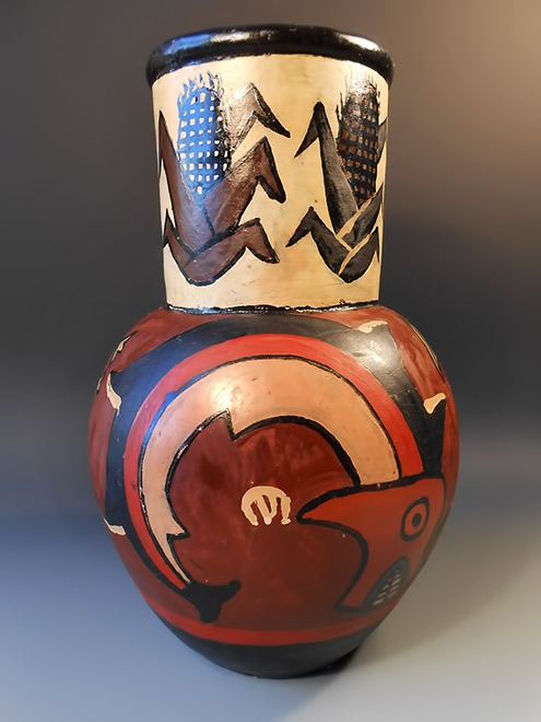 Pre Columbian Peru Nazca-STYLE-Polychrome vase