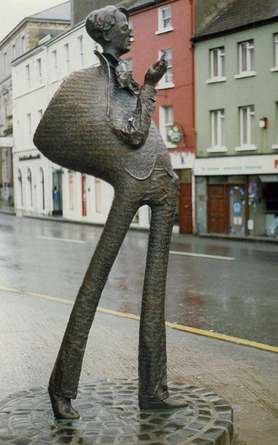 WB-Yeats-statue,-Sligo,-Ireland