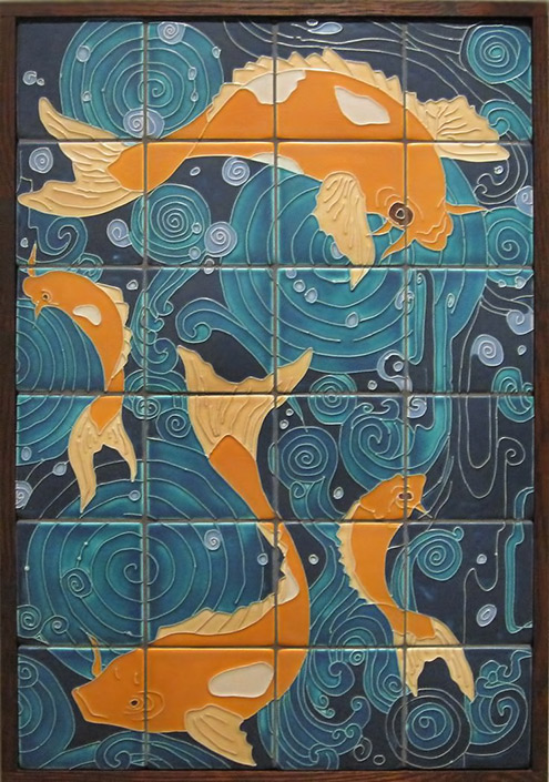 Motawi - Koi Tile Mural