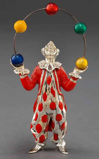 Tiffany clown juggler