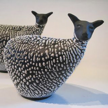 Cecilia Boivie lamb figurines
