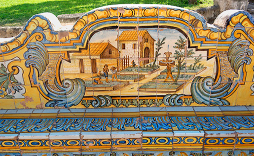 Majolica Tiles at the Monastery Santa Chiara