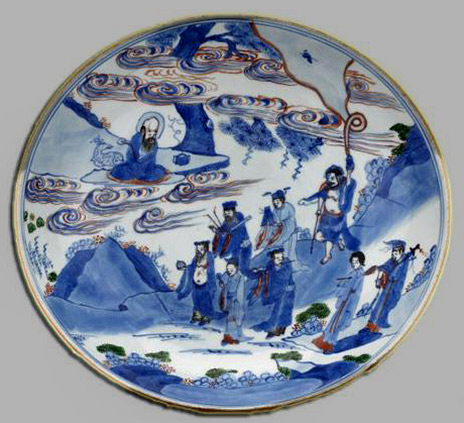 Porcelain-Dish-with-the-Immortals-from-Jingdezhen-British-Museum