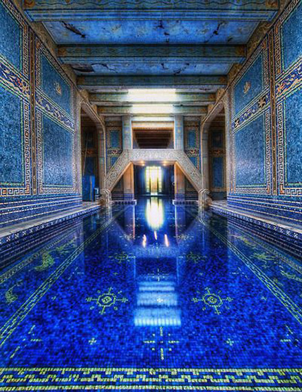 The Azure Blue Pool, Hearst Castle,-San Simeon California
