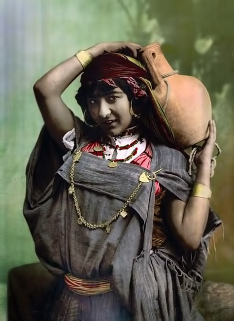 Tunisian Bedouin-woman.-Africa