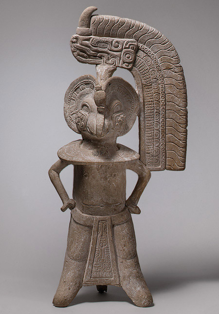 Bird Headed Figure Whistle,-8th 9th-century Mexico