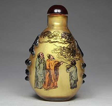 Chinese-Handwork-Painting-Hero-Old-Glass-Snuff-Bottle