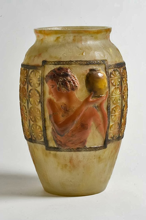 Gabriel Argy-Rousseau (1885-1953), Pâte de verre, Vase.