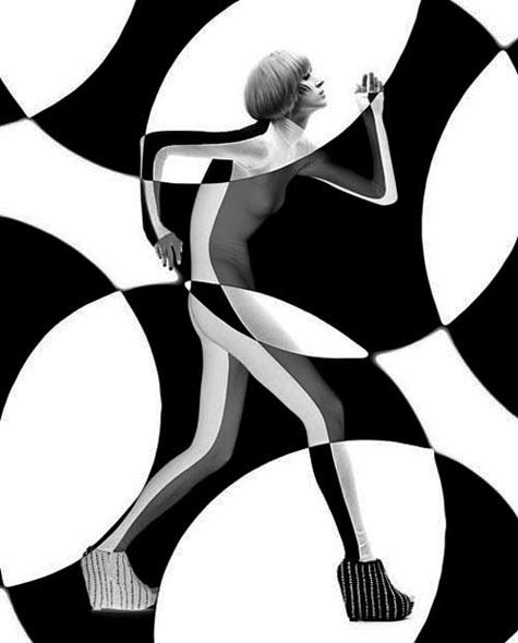 hyuna-shin photography sixties style black and white abstract