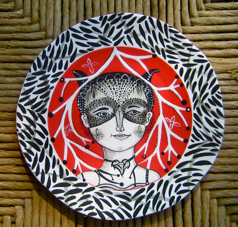 Jenny Mendes ceramic plate