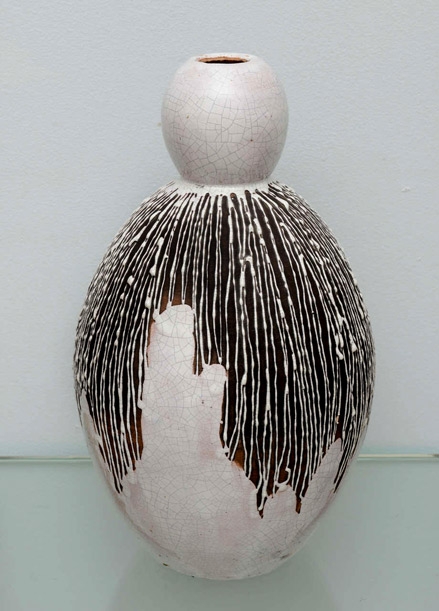 Primavera White, Brown and Black Glaze Vase1930-39GARY-RUBINSTEIN-ANTIQUES