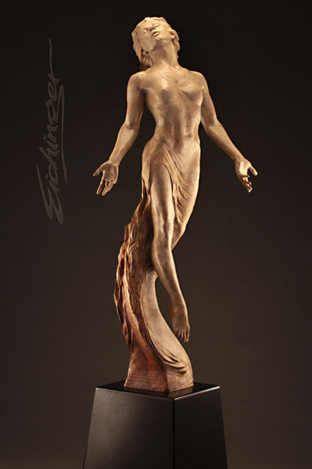 One With the Universe by Martin Eichinger at Quent Cordair Fine Art Standing female figure sculpture