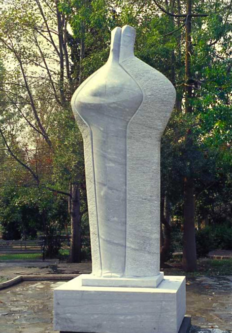 Sculpture at Symposium-in-Kalamata,-2000 by Theodoros Papagiannis