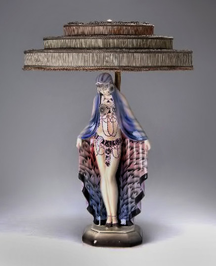  Josef Lorenzl, Table Lamp 'Harem Dancer'1929