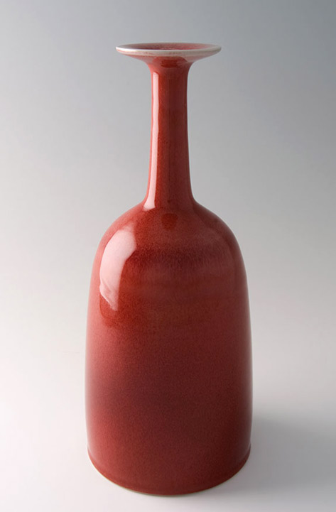 Vase,-peach-bloom-glaze,-Porcelain,