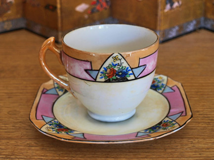 Japanese Style Tea Cups - Temple White