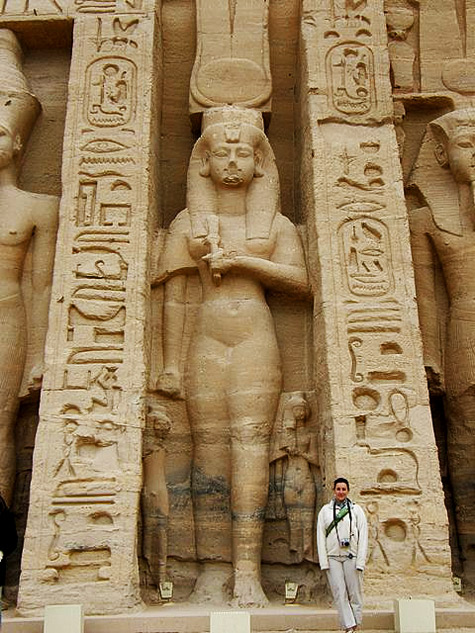 Outside Nephertiti's temple---Abu-Simbel, Egypt Roderick MacKenzie-flickr