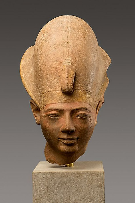Quartzite-head-of-king-Amenmesse-He-is-wearing-the-blue-crown-of-Egypt