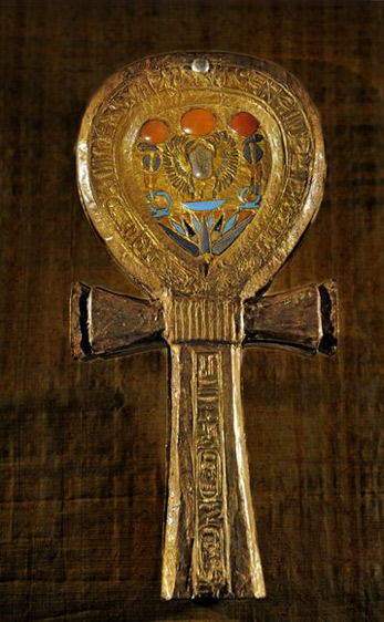 Egyptian gold ankh -  symbol of life and fertility
