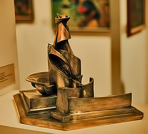 boccioni brass futurist cubist sculpture
