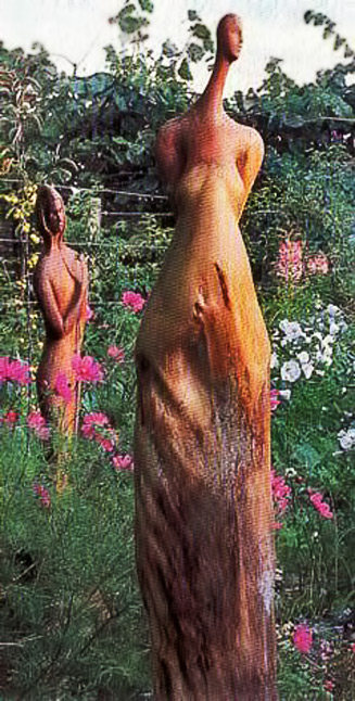 Briony Lawson abstract garden sculptures