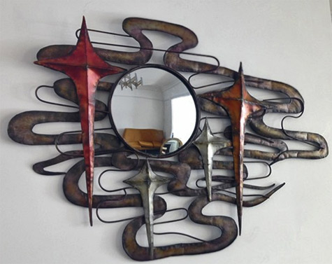 Italian-Brutalist-metal-mirror---Decorative-Collective