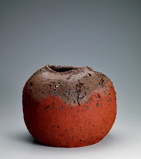 Large-“Sadogashima”-jar.---Mumyoi-yaki,-the-fine-Japanese-pottery-made-from-reddish-clay-known-as-mumyoi