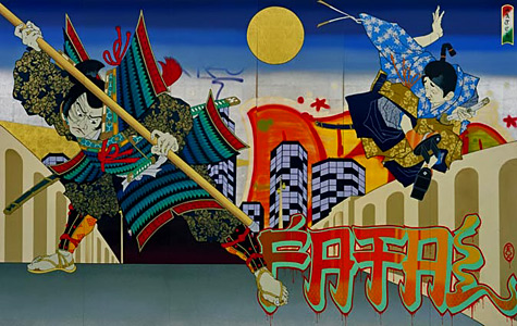 Gajin Fujita - graffiti artist LA louver