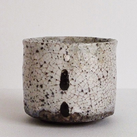 Hans Vangso crackle glaze tea bowl