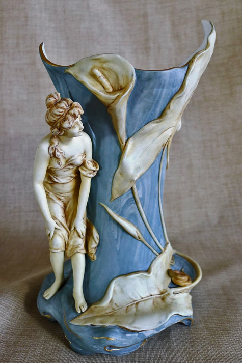Magnificent-Figural-Circa-1890-Austrian-Vase-With-Woman-&-Lily flower