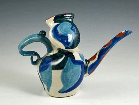 Swirls--Samuel Goldstein whimsical teapot