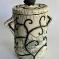 Saskatoon pottery lidded jar