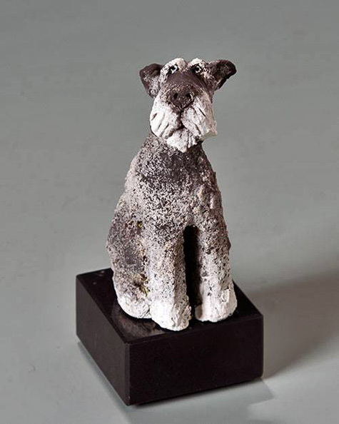 Sir-Reginald ceramic dog statue - Roelna Louw
