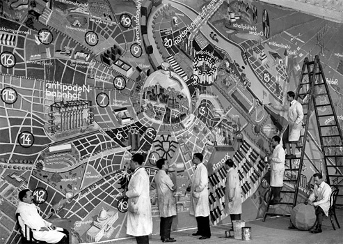 The-City-Plan-of-Vienna-in-the-Year-3000,-carnival-party-in-the-Künstlerhaus,-ca.-1933,-Design-and-execution-master-class-of-Prof