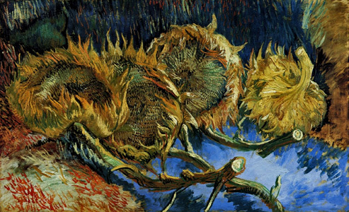 1887-Four-Cut-Sunflowers-oil-on-canvas-60-x-100-cm