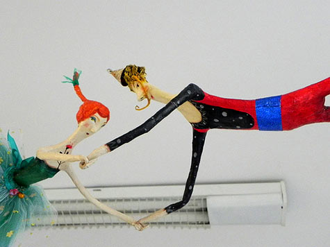Trapeze artists figurines - Juliana Bollini