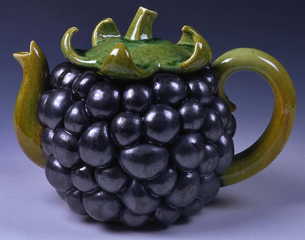 Blackberry-Teapot by Kate Malone