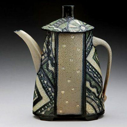 Handbuilt teapot by Insomnia Pottery