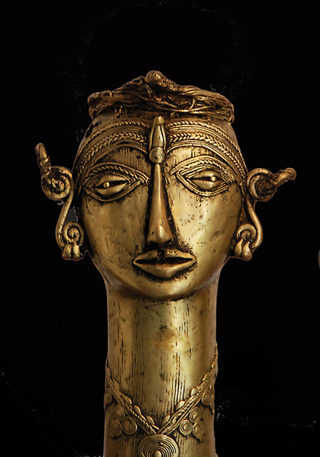 Dhokra-head sculpture-–-Bastar-district