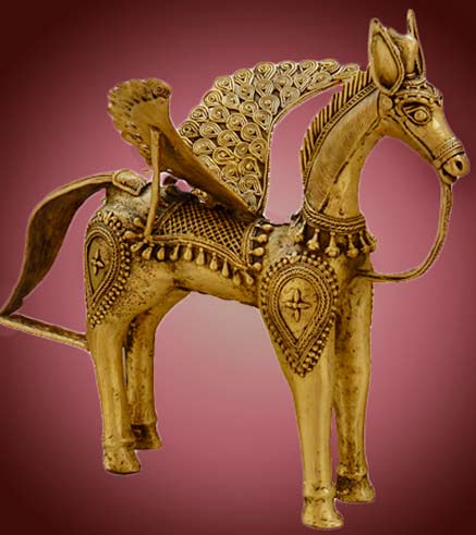 Dhokra Horse-with-Wings 
