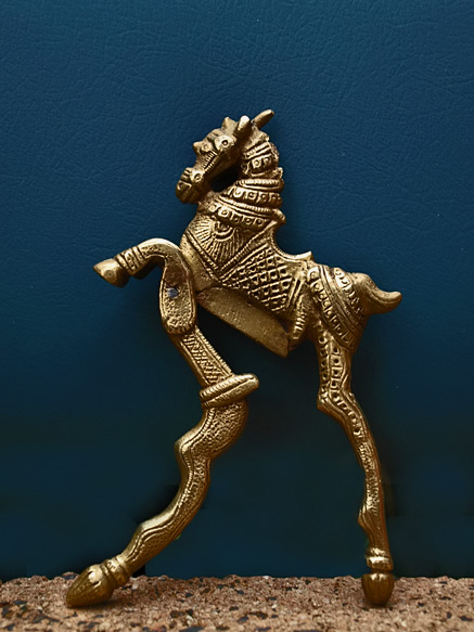 Indian-Nutcracker-Brass-Horse