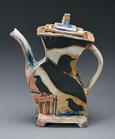 Laurie-Shaman crow teapot