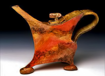 Stone Prancer Teapot by Susan Farrar Parrish-Seth-Tice-Lewis