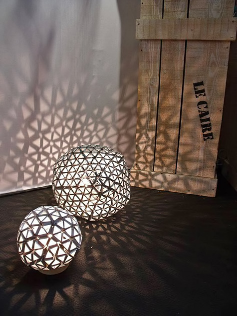Jeanne Leblon Delienne - sculptured geometric lamp