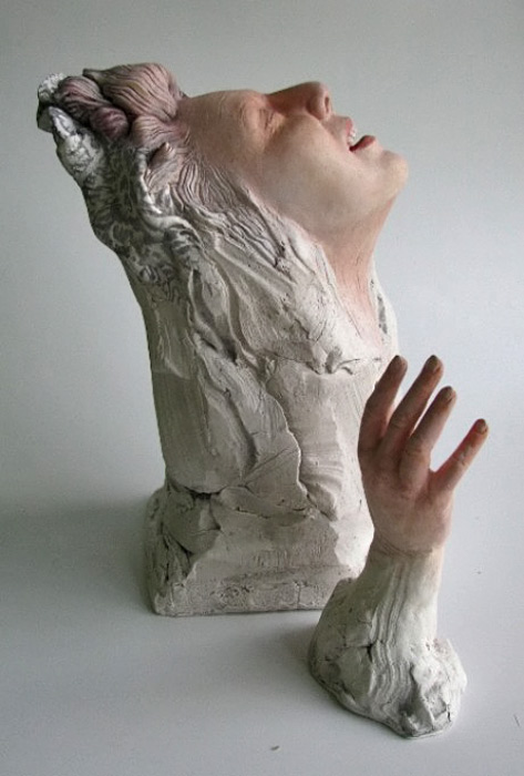 Sally Hook ceramic sculpture bust