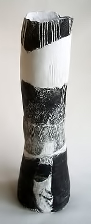 Totem street-vase by Sally Hook
