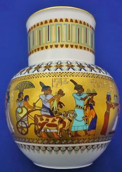 Kaiser-Germany-Porcelain-THEBEN-Series-TUTENCHAMUN-Vase