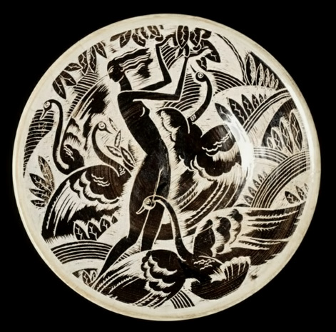 Leda-and-the-Swan,-1931-1932-designed-by-Viktor-Schreckengost-(American,-1906-2008),-made-at-Cowan-Pottery